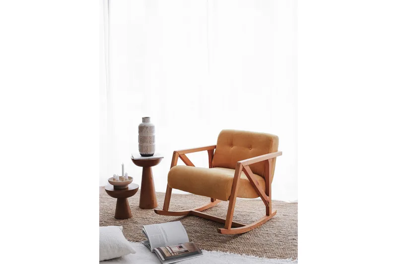 Muskuran Lenestol - Gul - Møbler - Barnemøbler - Barnestol - Gynestol barn