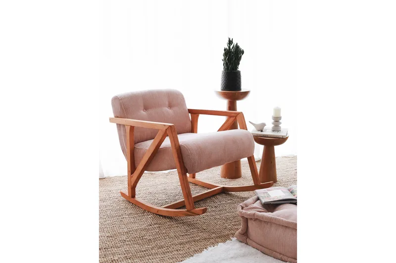 Muskuran Lenestol - Rosa - Møbler - Barnemøbler - Barnestol - Gynestol barn