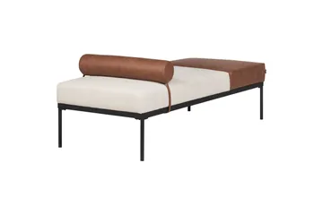 Naklund Sjeselong 172 cm - Brun/Beige/Svart - Møbler - Sofaer - Dagsenger