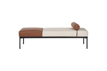 Naklund Sjeselong 172 cm - Brun/Beige/Svart - Møbler - Sofaer - Dagsenger