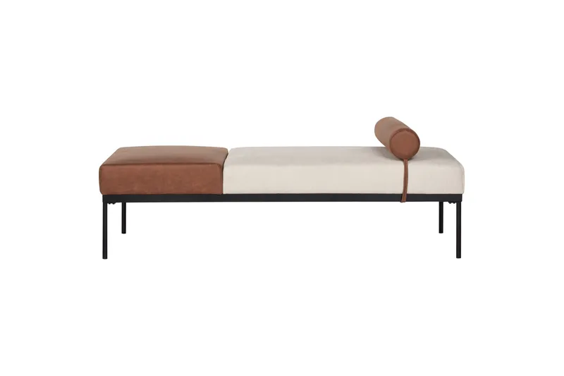Naklund Sjeselong 172 cm - Brun/Beige/Svart - Møbler - Sofaer - Dagsenger