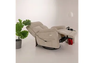 Navren Elektrisk reclinerstol - Kremhvit - Møbler - Stoler - Lenestoler - Recliner