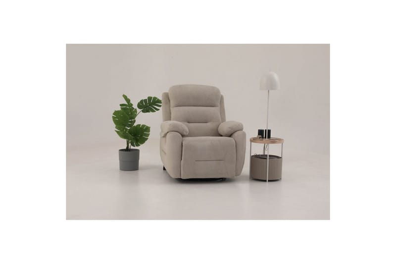 Navren Elektrisk reclinerstol - Kremhvit - Møbler - Stoler - Lenestoler - Recliner