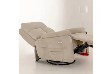 Navren Elektrisk reclinerstol - Kremhvit - Møbler - Stoler - Lenestoler - Recliner