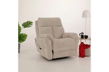 Navren Elektrisk reclinerstol - Kremhvit - Møbler - Stoler - Lenestoler - Recliner