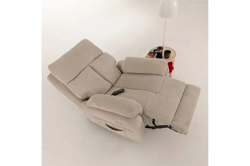 Navren Elektrisk reclinerstol - Kremhvit - Møbler - Stoler - Lenestoler - Recliner