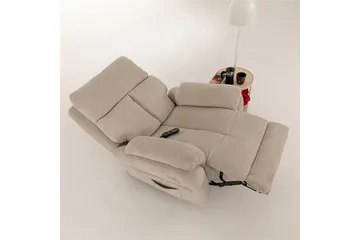 Navren Elektrisk reclinerstol - Kremhvit - Møbler - Stoler - Lenestoler - Recliner