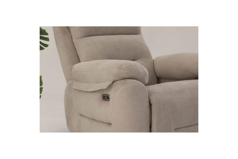 Navren Elektrisk reclinerstol - Kremhvit - Møbler - Stoler - Lenestoler - Recliner
