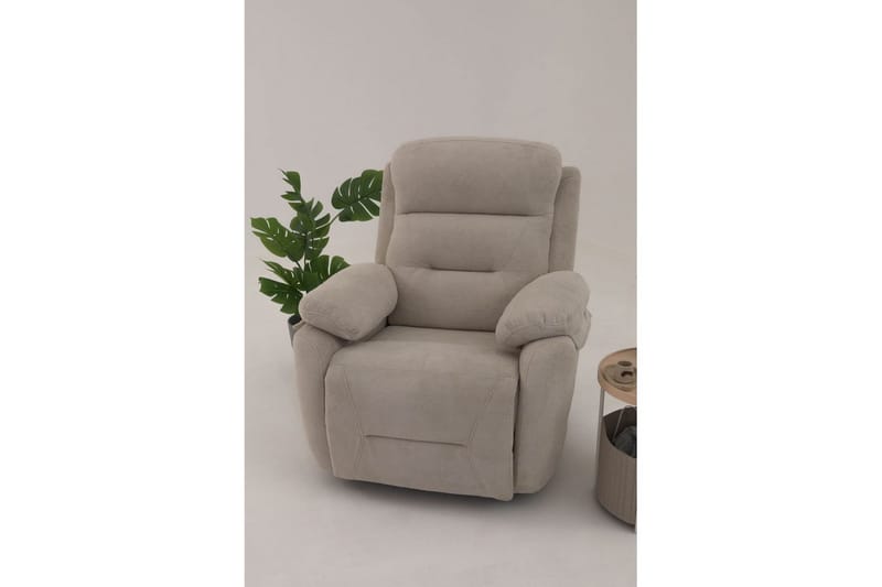 Navren Elektrisk reclinerstol - Kremhvit - Møbler - Stoler - Lenestoler - Liggestol