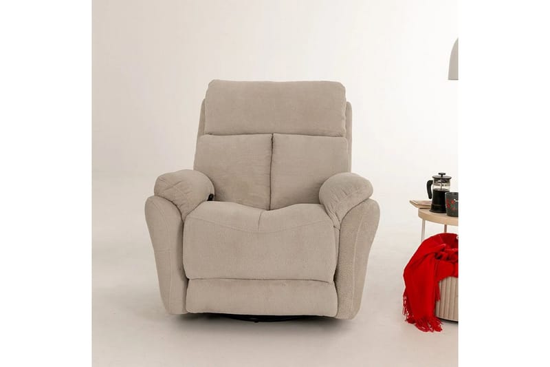Navren Elektrisk reclinerstol - Kremhvit - Møbler - Stoler - Lenestoler - Liggestol