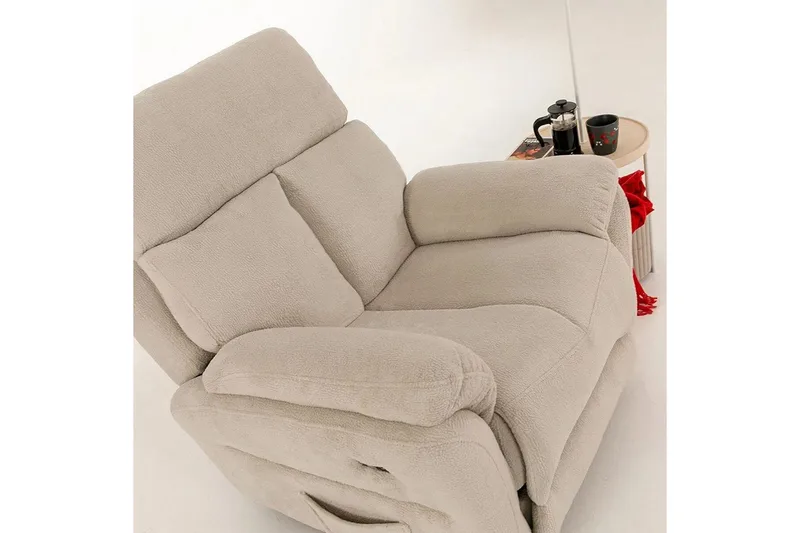 Navren Elektrisk reclinerstol - Kremhvit - Møbler - Stoler - Lenestoler - Recliner