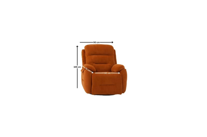 Navren Elektrisk reclinerstol - Rød - Møbler - Stoler - Lenestoler - Recliner