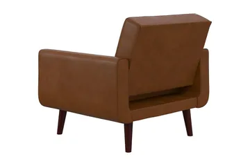 Nola Lenestol Kunstlær/Lysebrun - Dorel Home - Møbler - Stoler - Lenestoler