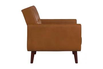 Nola Lenestol Kunstlær/Lysebrun - Dorel Home - Møbler - Stoler - Lenestoler