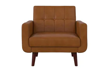 Nola Lenestol Kunstlær/Lysebrun - Dorel Home - Møbler - Stoler - Lenestoler