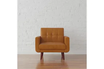 Nola Lenestol Kunstlær/Lysebrun - Dorel Home - Møbler - Stoler - Lenestoler