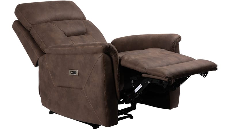 Novira reclinerlenestol elektrisk - Brun - Møbler - Stoler - Lenestoler - Recliner