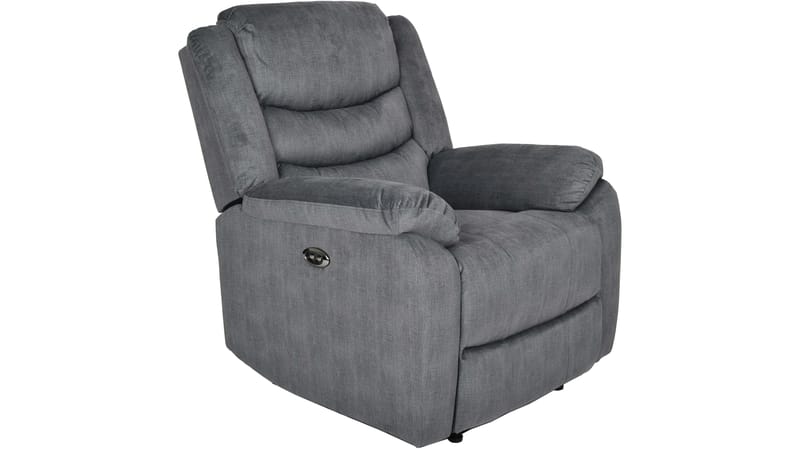 Olvani reclinerlenestol i stoff, elektrisk - Grå - Møbler - Stoler - Lenestoler - Recliner