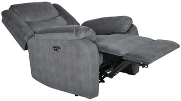 Olvani reclinerlenestol i stoff, elektrisk - Grå - Møbler - Stoler - Lenestoler - Recliner