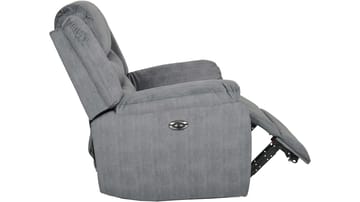 Olvani reclinerlenestol i stoff, elektrisk - Grå - Møbler - Stoler - Lenestoler - Recliner