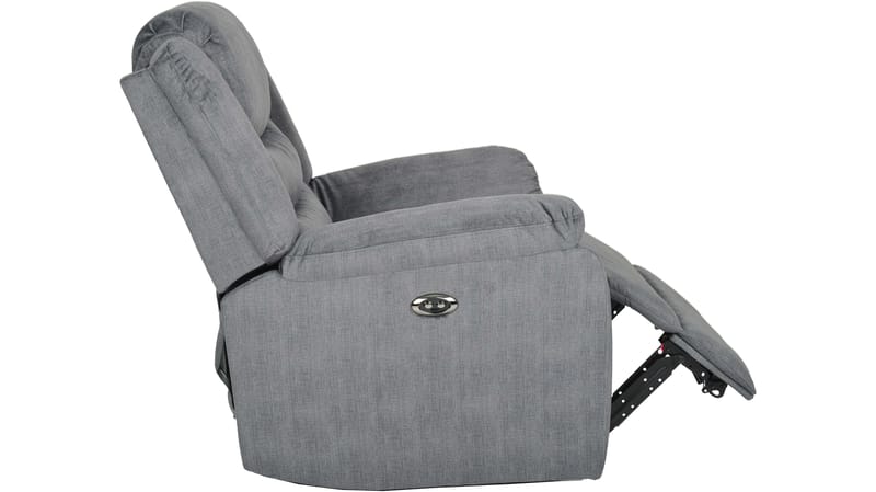 Olvani reclinerlenestol i stoff, elektrisk - Grå - Møbler - Stoler - Lenestoler - Recliner