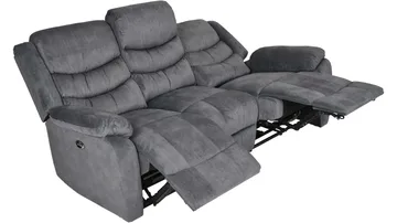 Olvani reclinerlenestol i stoff, manuell - Grå - Møbler - Stoler - Lenestoler - Recliner