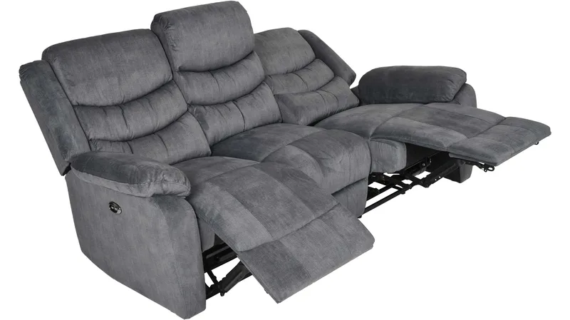 Olvani reclinerlenestol i stoff, manuell - Grå - Møbler - Stoler - Lenestoler - Recliner