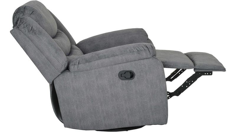 Olvani reclinerlenestol i stoff, manuell - Grå - Møbler - Stoler - Lenestoler - Recliner