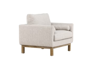 Olympos Lenestol i Stoff - Beige - Møbler - Stoler - Lenestoler