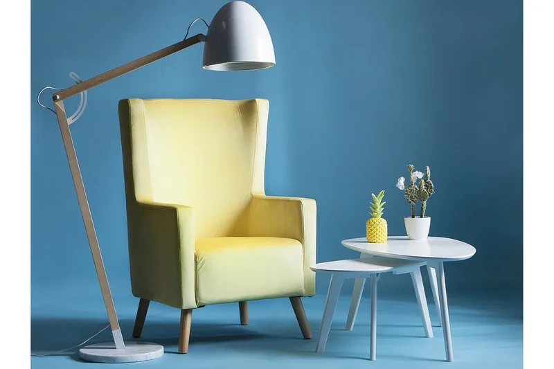 Oneida Lenestol - Gul - Møbler - Stoler - Lenestoler