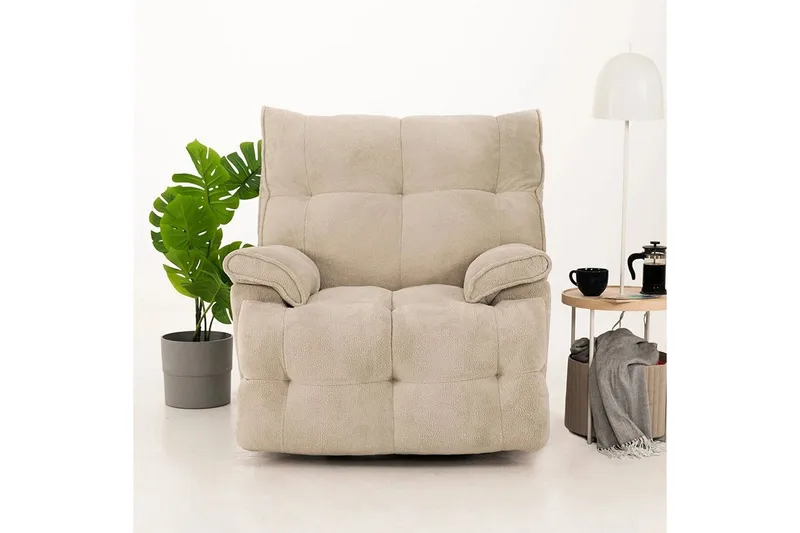 Osmara Elektrisk reclinerstol - Kremhvit - Møbler - Stoler - Lenestoler - Recliner