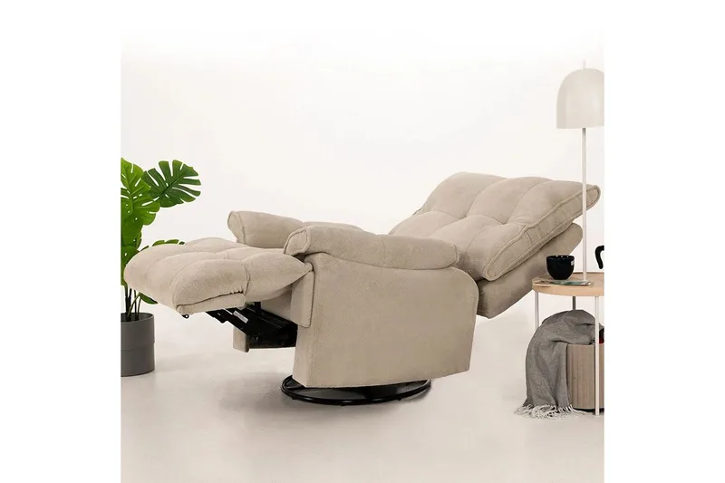 Osmara Elektrisk reclinerstol - Kremhvit - Møbler - Stoler - Lenestoler - Recliner