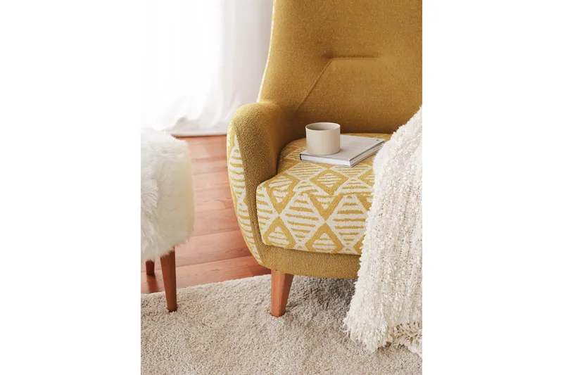 Parven Lenestol - Gul - Møbler - Stoler - Lenestoler