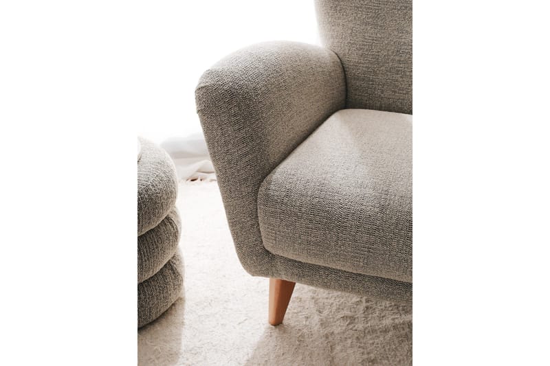 Patwa Teddy Lenestol Grå - Grå - Møbler - Stoler - Lenestoler