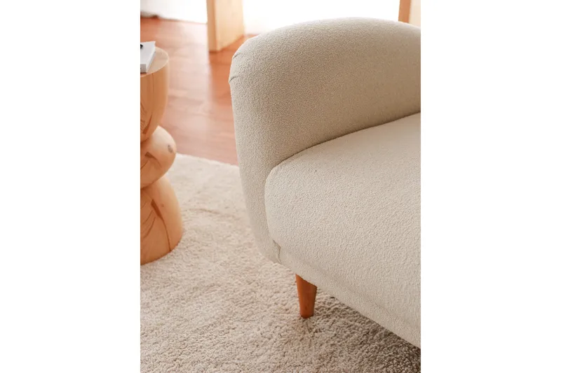 Patwa Teddy Lenestol Hvit - Hvit - Møbler - Stoler - Lenestoler