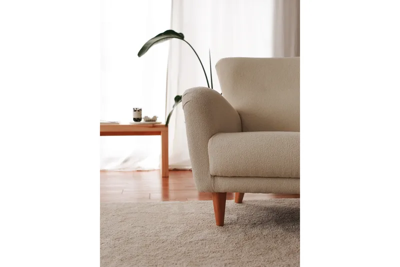 Patwa Teddy Lenestol Hvit - Hvit - Møbler - Stoler - Lenestoler