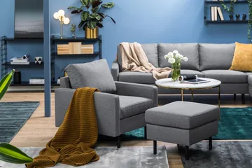 Peppe Lenestol - Lysegrå - Møbler - Stoler - Lenestoler