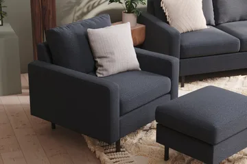 Peppe Lenestol - Mørkegrå - Møbler - Stoler - Lenestoler