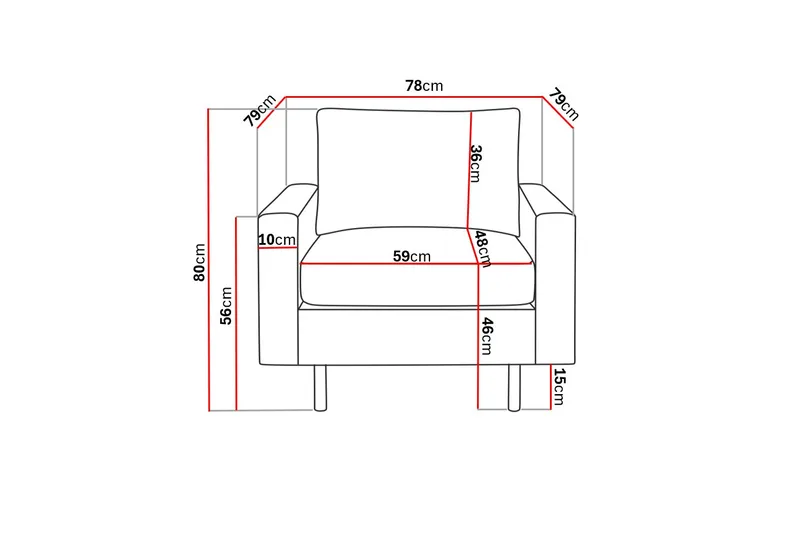 Peppe Lenestol - Rosa - Møbler - Stoler - Lenestoler