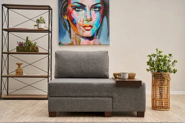 Perenna Sovesofa Lenestol - Grå - Møbler - Stoler - Lenestoler - Sengestol