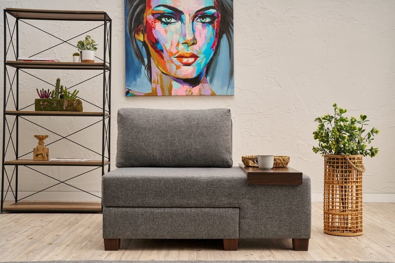 Perenna Sovesofa Lenestol - Grå - Møbler - Stoler - Lenestoler - Sengestol