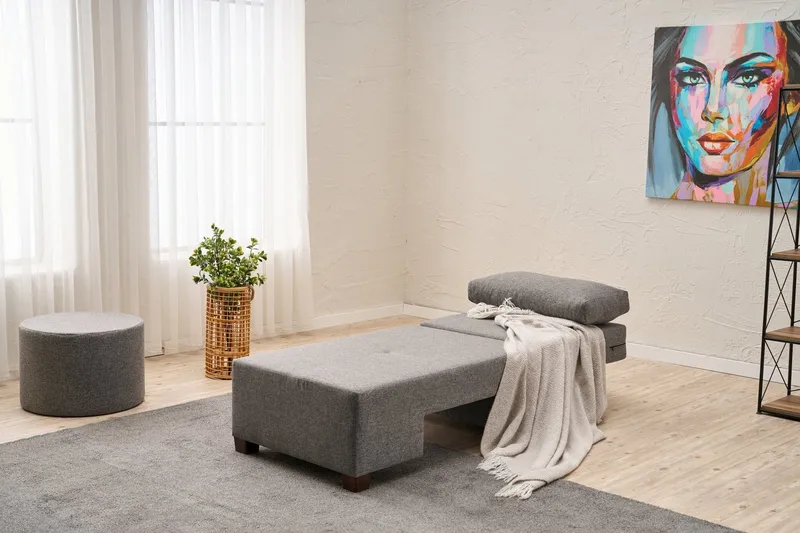 Perenna Sovesofa Lenestol - Grå - Møbler - Stoler - Lenestoler - Sengestol