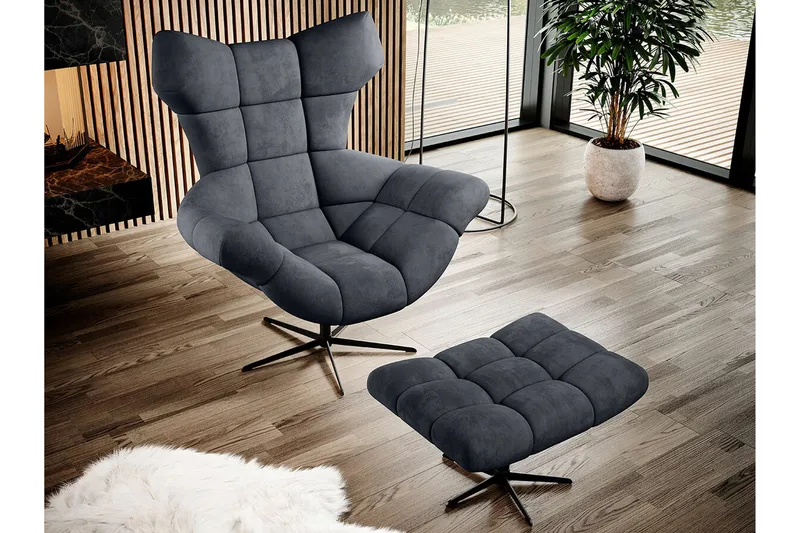 Rathkeale Fåtölj Dark grey - Møbler - Stoler - Lenestoler