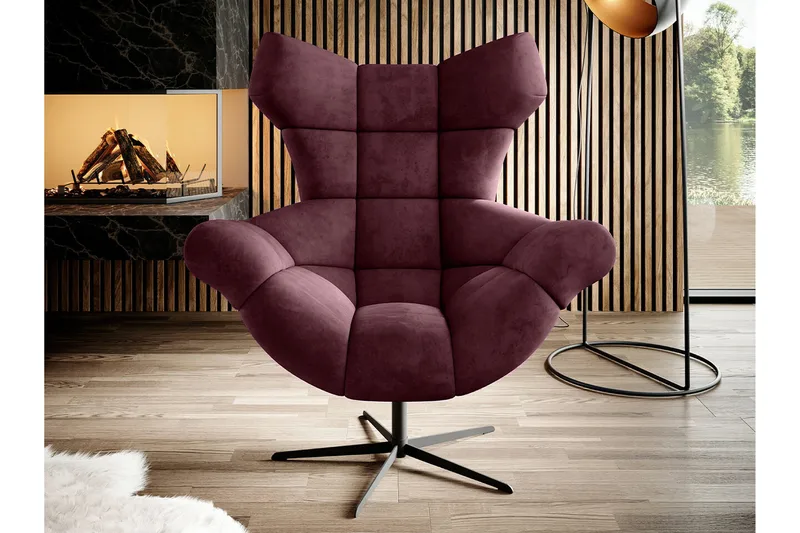 Rathkeale Fåtölj Dark red - Møbler - Stoler - Lenestoler