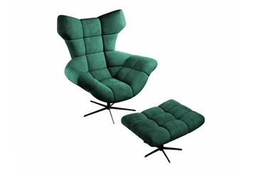 Rathkeale Fåtölj Green/Black - Møbler - Stoler - Lenestoler