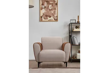 Rebelo Lenestol - Beige - Møbler - Stoler - Lenestoler