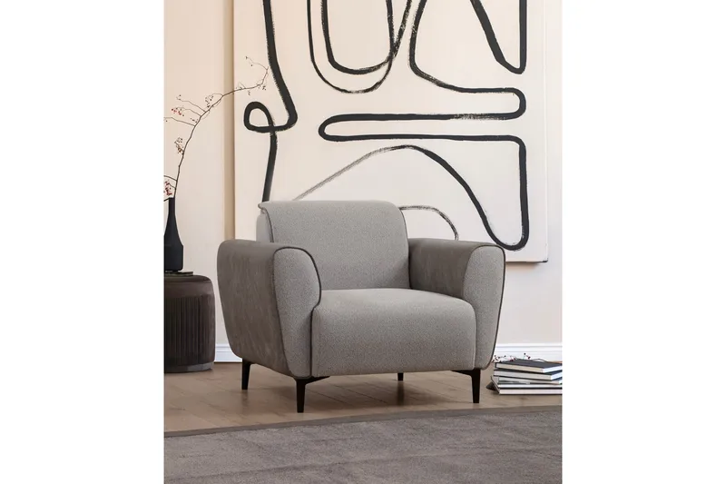 Rebelo Lenestol - Grå - Møbler - Stoler - Lenestoler