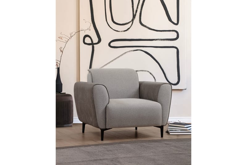 Rebelo Lenestol - Grå - Møbler - Stoler - Lenestoler