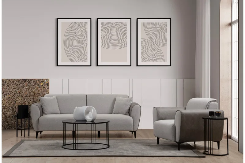 Rebelo Lenestol - Grå - Møbler - Stoler - Lenestoler