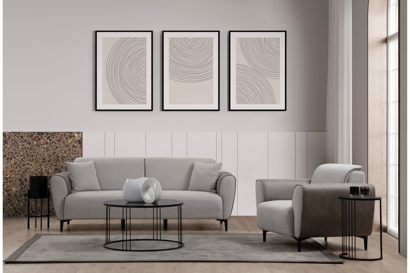 Rebelo Lenestol - Grå - Møbler - Stoler - Lenestoler